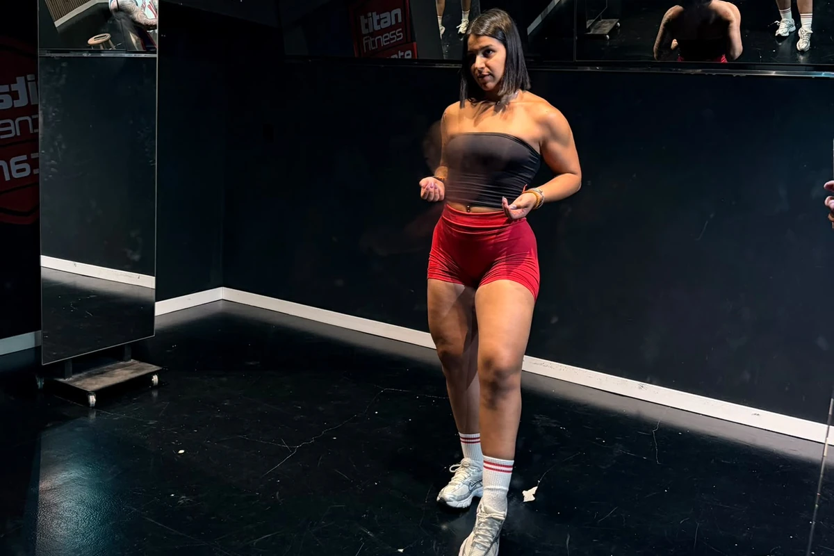 Olaya Valiente Galiano en el gimnasio